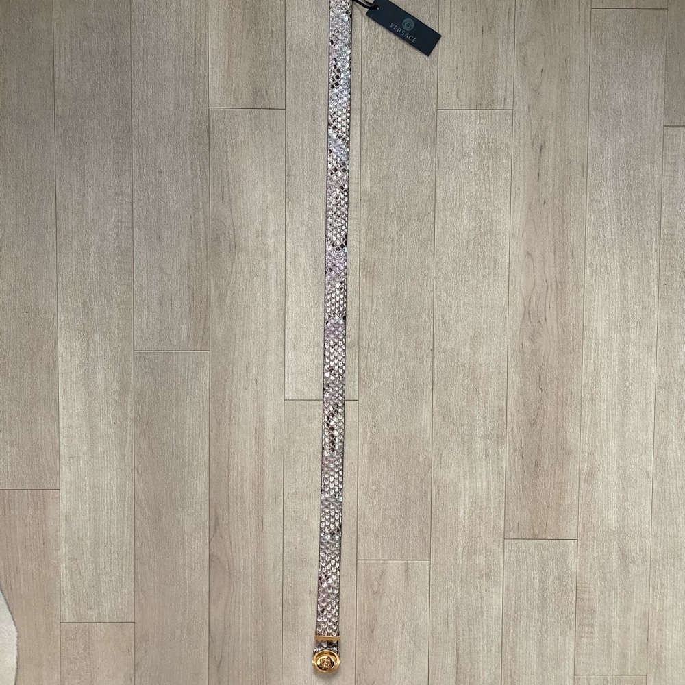 Versace Python Medusa Belt - Picture 5 of 7